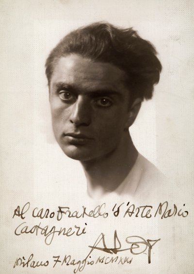 Portrait du peintre Roberto Aloy, 07/06/1921 (photo n/b) - Mario Castagneri