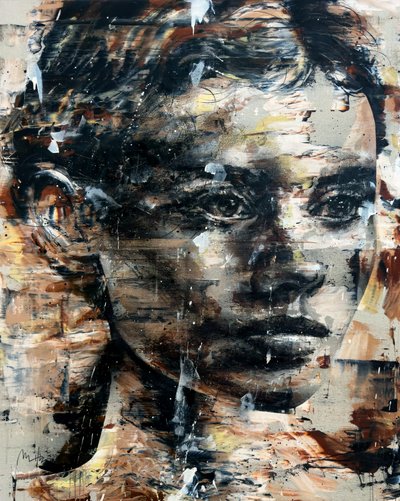 Acta Non Verba, 2022 (acrylique et huile sur toile inversée) - Mario Henrique