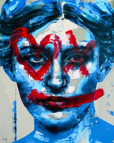 Aphrodite, 2024 (acrylique et huile sur toile inversée) - Mario Henrique