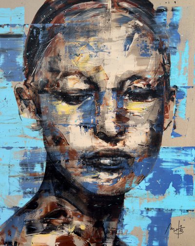 Rêverie, 2023 (acrylique et huile sur toile inversée) - Mario Henrique
