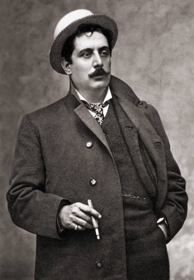 Portrait du compositeur musicien Giacomo Puccini (1858-1924) - Mario Nunes Vais
