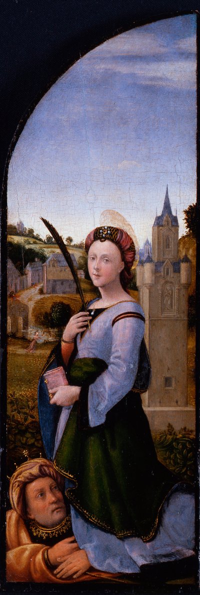 Triptyque : sainte Barbe - Mariotto Albertinelli
