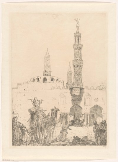 Mosquée Al-Azhar au Caire - Marius Bauer (signed by artist)