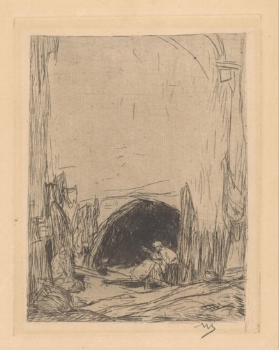 Bazar à Constantinople - Marius Bauer (signed by artist)
