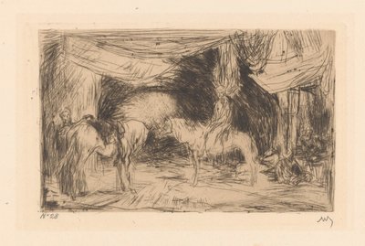 Bazar à Smyrne - Marius Bauer (signed by artist)