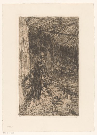 Garçon sur un âne - Marius Bauer (signed by artist)