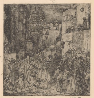 La multitude emplissait d