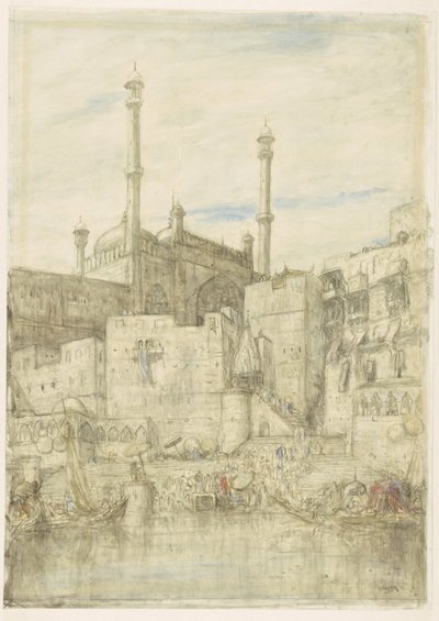 Au bord du Gange, près de Bénarès - Marius Bauer