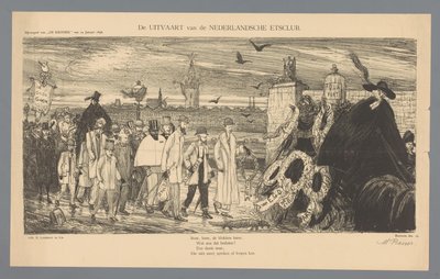 Les funérailles du Club de gravure néerlandais - Marius Bauer