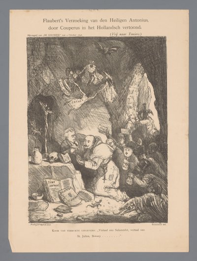 La Tentation de Saint Antoine de Flaubert, présentée en néerlandais par Couperus - Marius Bauer