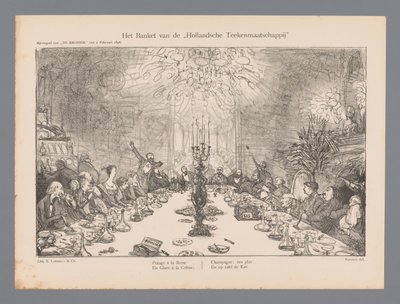 Le Banquet de la Société de dessin hollandaise - Marius Bauer