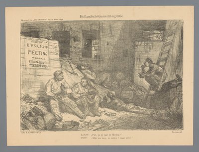 Agitation pour le suffrage hollandais - Marius Bauer