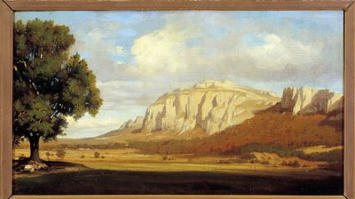 Vue du massif de la Sainte Baume - Marius Engaliere