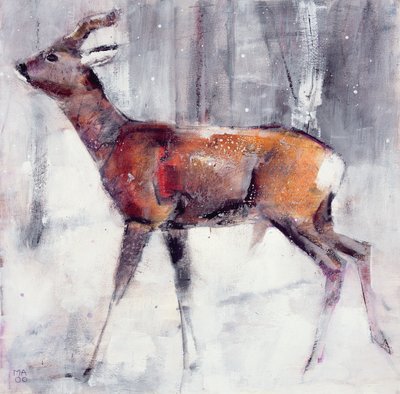 Cerf dans la neige, 2000 - Mark Adlington