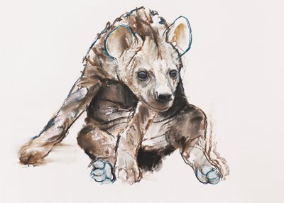 Petit hyène (tête baissée), 2019 - Mark Adlington
