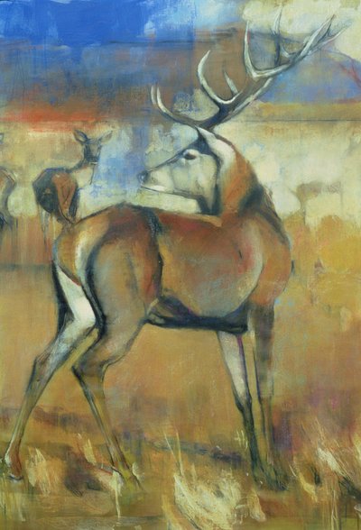 Cerf rouge, de Gathering Deer (détail) - Mark Adlington