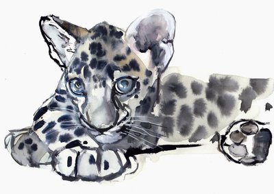 Spotty (jeune léopard arabe), 2008 - Mark Adlington