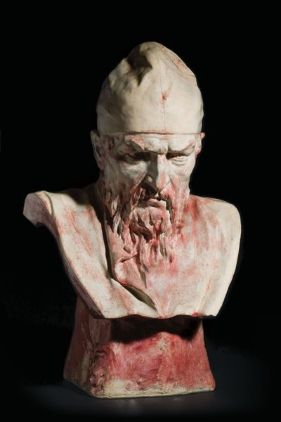 Un buste en céramique d