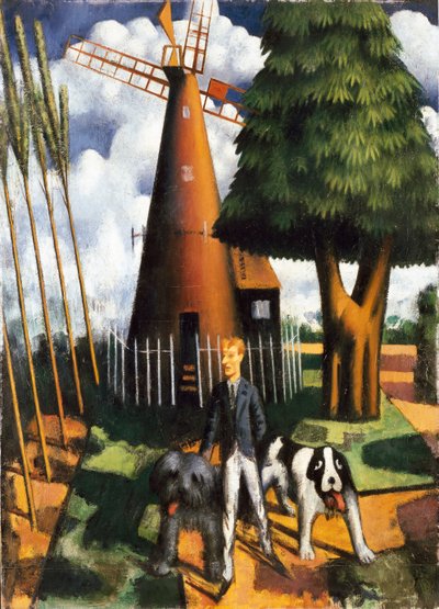 Gilbert Cannan et son moulin, 1916 - Mark Gertler
