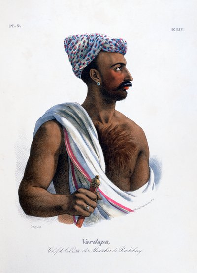 Chef de la caste à Pondichéry, Inde - Marlet et Cie