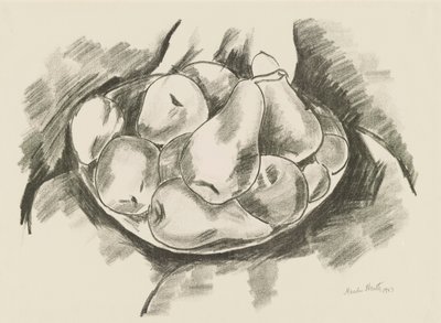 Plat de pommes et de poires - Marsden Hartley
