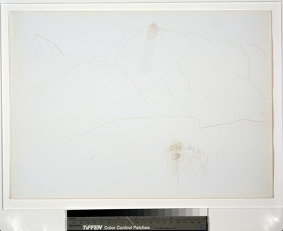 Paysage de montagne avec groupe d