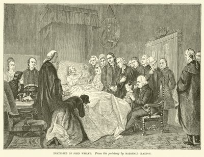 Le lit de mort de John Wesley - Marshall (after) Claxton