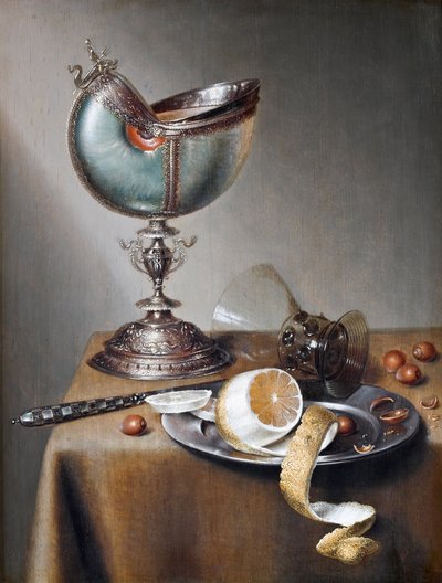 Nature morte avec coupe de nautile - Marten Boelema de Stomme