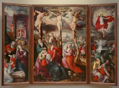 Crucifixion - Naissance du Christ - Résurrection du Christ - Marten de Vos
