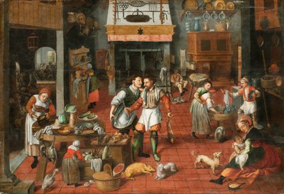 Intérieur de cuisine, vers 1565 - Marten van Cleve the Elder