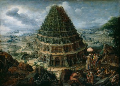 La Tour de Babel, 1595 - Marten Valckenborch  the van Elder
