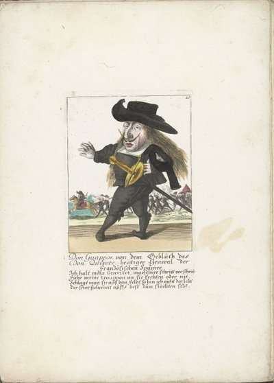 Le nain espagnol Don Guappos, ca. 1710 - Martin Engelbrecht (attributed to)
