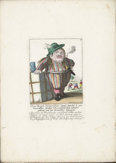 Le nain Dan Hagel en tant que mousse hollandais, vers 1710 - Martin Engelbrecht (attributed to)