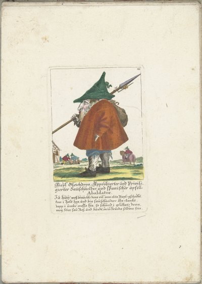 Le nain Riepl Gleichdron, ca. 1710 - Martin Engelbrecht (attributed to)