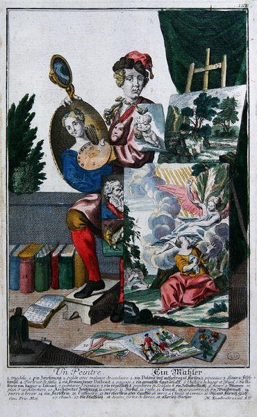Un Peintre, vers 1735 - Martin Engelbrecht