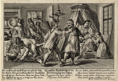Les Pandurs visitant les Juifs - Martin Engelbrecht