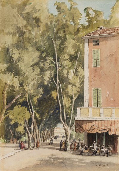 Une avenue de platanes, Vaison, octobre 1933 - Martin Hardie