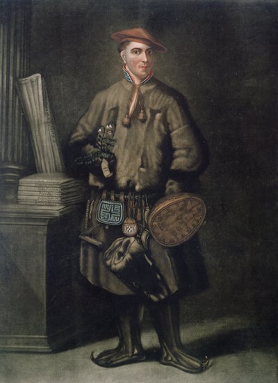 Carolus Linnaeus (1707-78) en costume lapon, gravé par Henry Kingsbury, publié en 1805 - Martin Hoffman