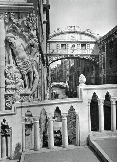Le Pont des Soupirs et le Palais des Doges, Venise, 1937 - Martin Hurlimann