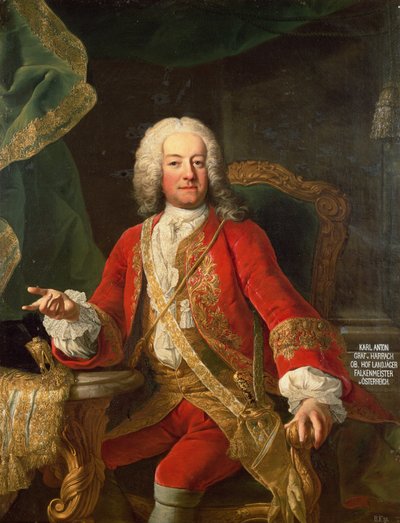 Comte Carl Anton von Harrach, maître fauconnier et lieutenant-gouverneur d