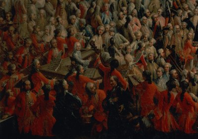 Banquet de cour dans la grande antichambre du palais de la Hofburg, Vienne (détail) - Martin II Mytens or Meytens