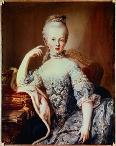Portrait de Marie-Antoinette (1755-1793) future reine de France - Martin II Mytens or Meytens