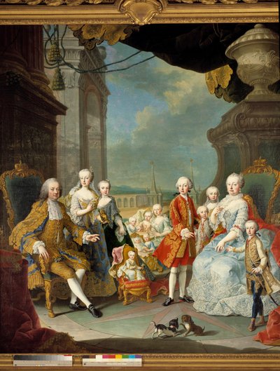 Marie-Thérèse entourée de sa famille, 1754 - Martin II Mytens or Meytens