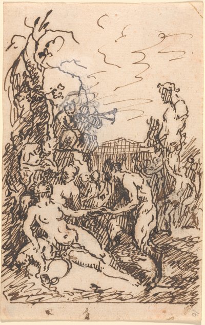 Satyres et nymphes - Martin Johann Schmidt