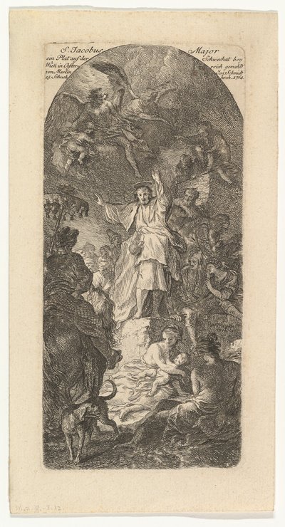Saint Jacques le Majeur prêchant, vers 1764 - Martin Johann Schmidt