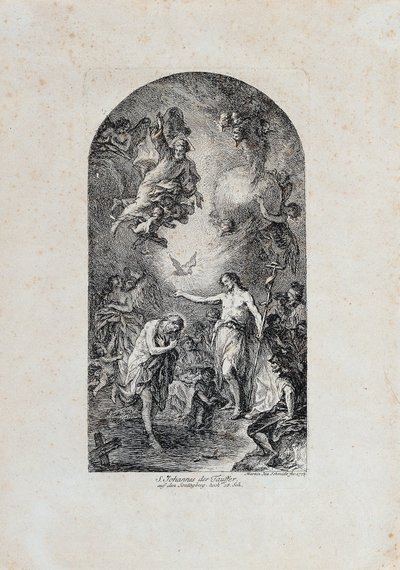 Baptême du Christ - Martin Johann Schmidt