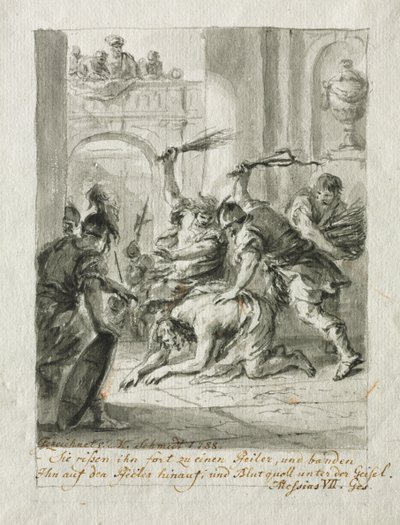 La Flagellation - Martin Johann Schmidt
