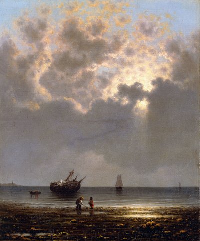 Le soleil perçant à travers les nuages - Martin Johnson Heade