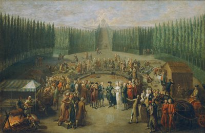 Pose de la première pierre du Temple de la Concorde à Laxenburg - Martin Knoller