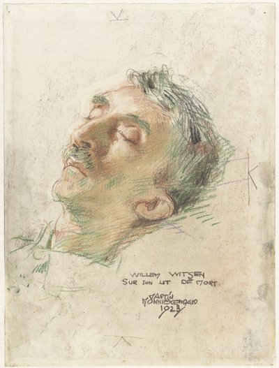 Willem Witsen sur son lit de mort - Martin Monnickendam